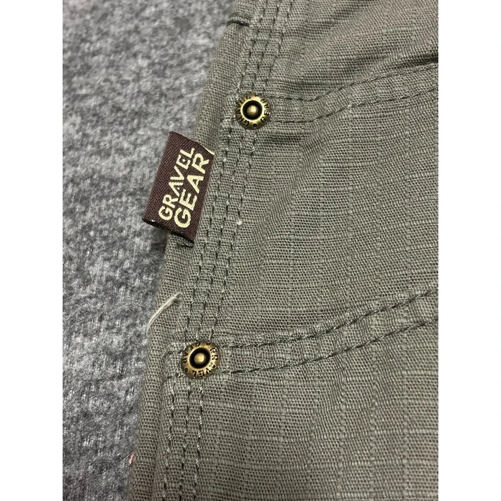 Gravel Gear Ripstop Carpenter Pants Mens 36x30 Olive Relaxed Fit Straight Leg